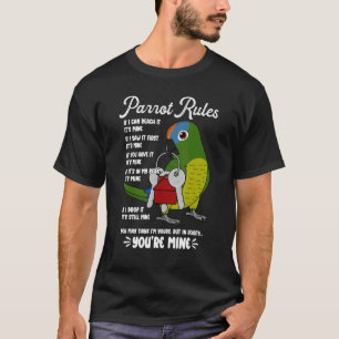 Parrot House Rules Es ist mein Ich-Pfirsicheier T-Shirt