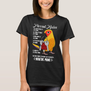 Parrot House Rules Es ist mein Ich-Sonnenschutz T-Shirt