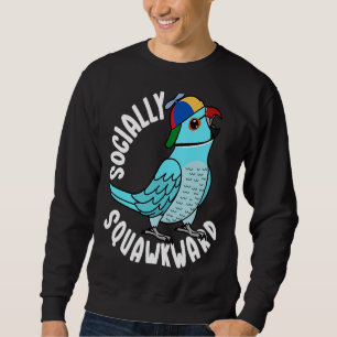 Parrot I Blue Indian Ringneck Sweatshirt