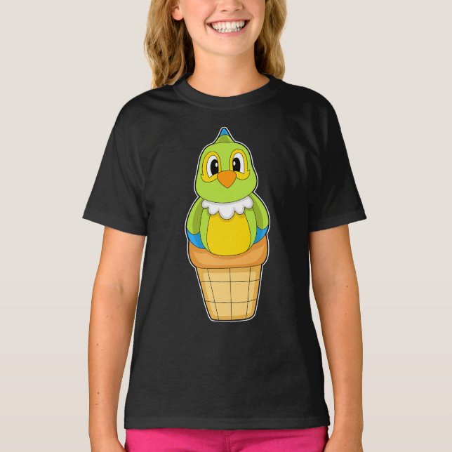 Parrot Ice cream cone T-Shirt (Vorderseite)