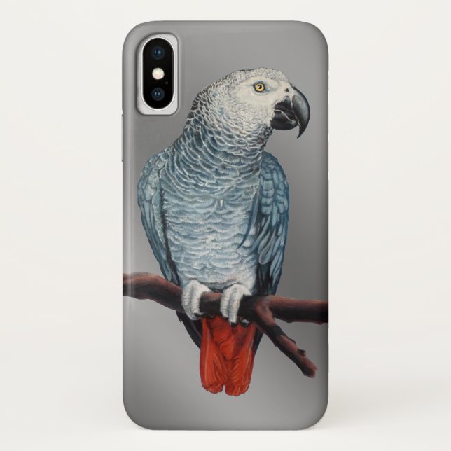 Parrot iPhone Case African Gray Parrot Mobile Case (Rückseite)
