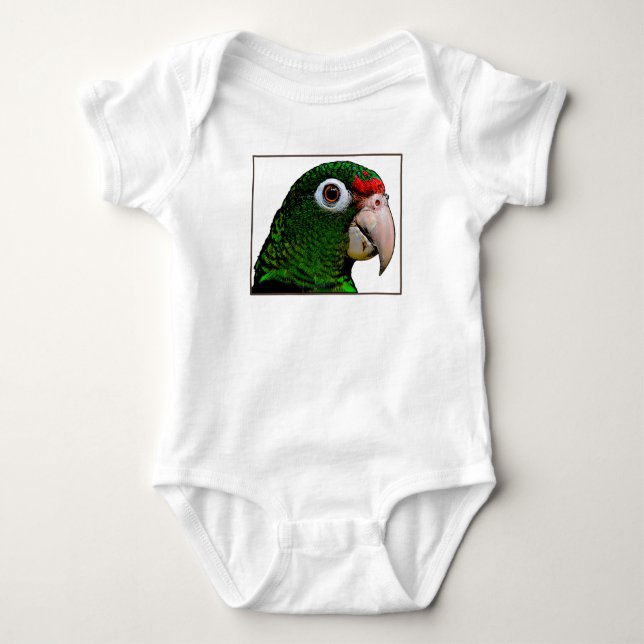 Parrot / La Cotorra Baby Strampler (Vorderseite)