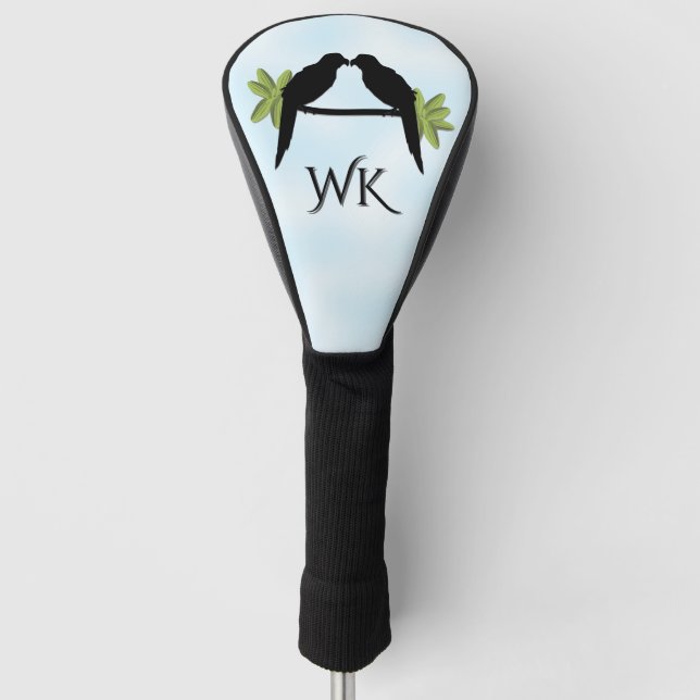 Parrot Liebe Monogram Golf Headcover (Vorderseite)