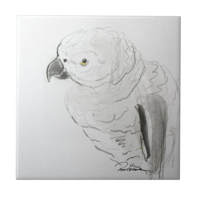 Parrot Listening. . . Fliese (Vorderseite)