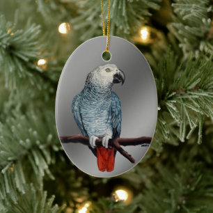 Parrot Ornament Personalisieren Afrikanischen Grau