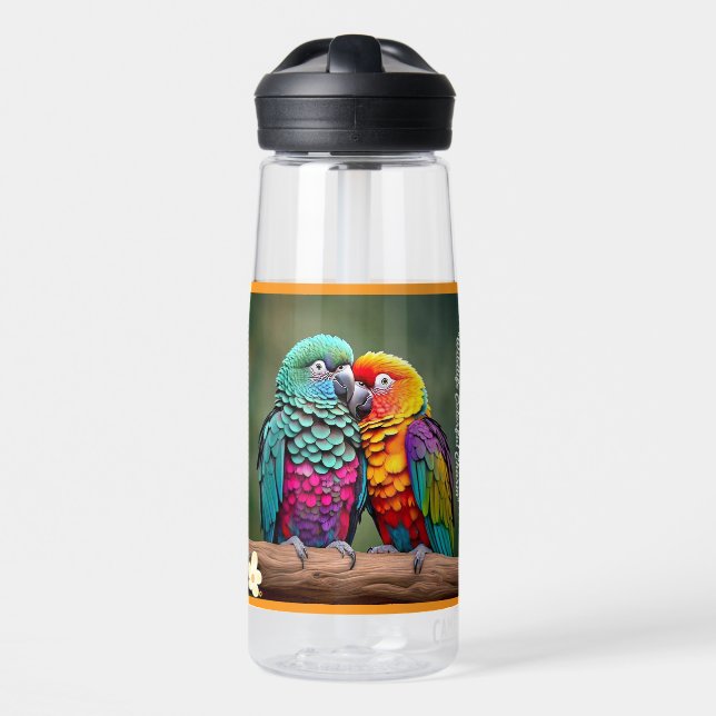 Parrot Paradise Trinkflasche (Vorne)