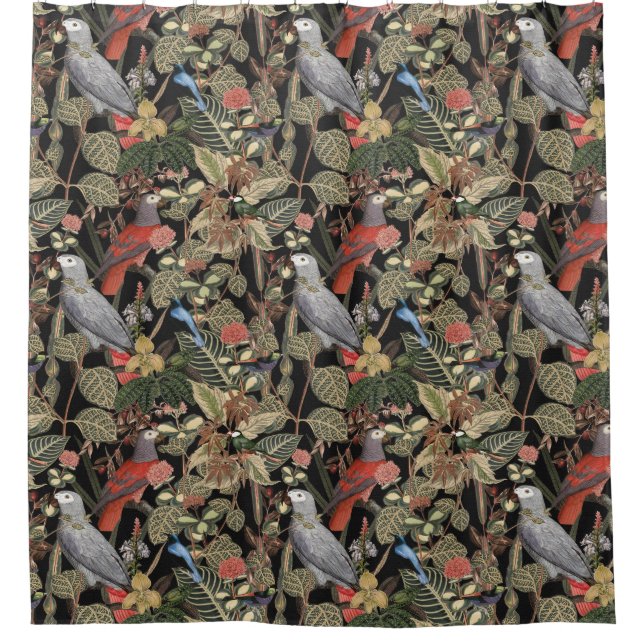 Parrot Pattern Duschvorhang (Vorderseite)