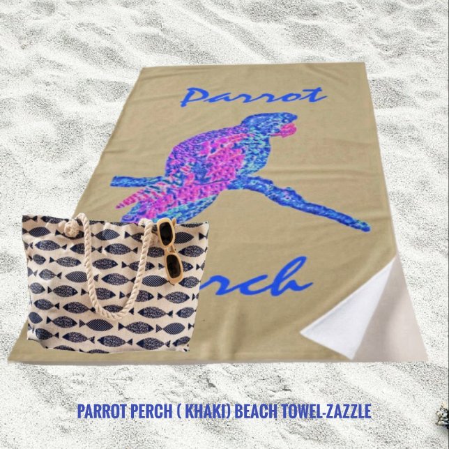 Parrot Perch Strandtuch (Von Creator hochgeladen)