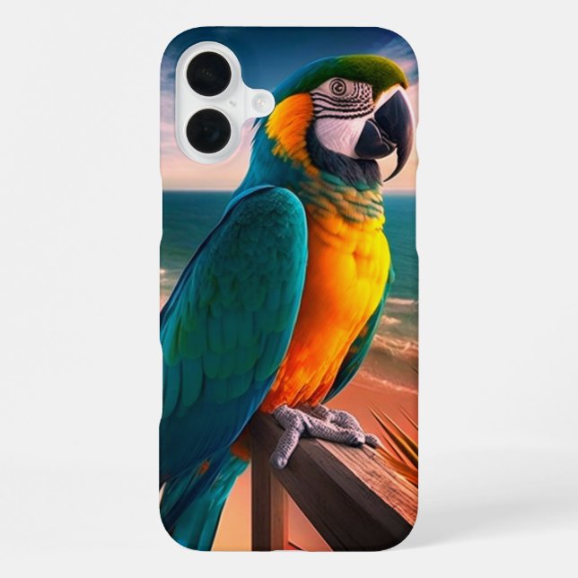 Parrot Phone Case iPhone 16 Plus Hülle (Rückseite)
