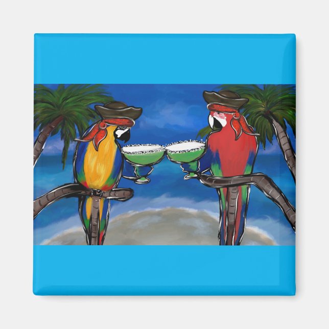 Parrot Pirates Magnet (Vorne)