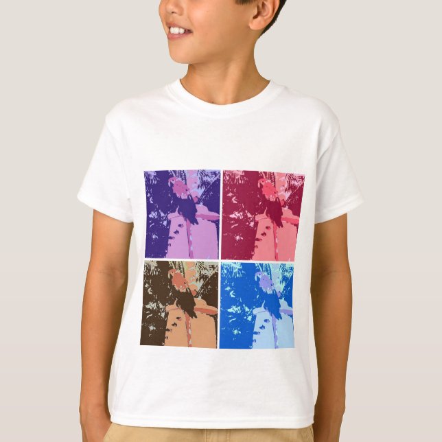 Parrot Pop Art T-Shirt (Vorderseite)