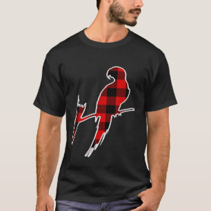 Parrot Red Buffalo Kariert Parrakeet Matching Pj F T-Shirt