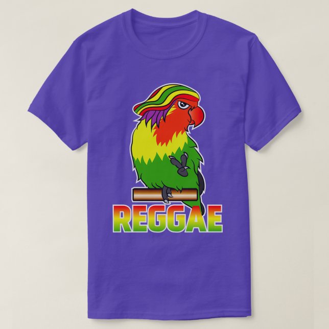 Parrot Reggae Bird Lover T-Shirt (Design vorne)