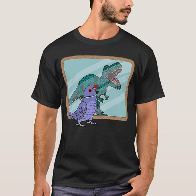 Parrot & Rex Reflection I Violett Indianerringshal T-Shirt (Vorderseite)