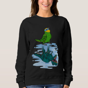 Parrot & Rex Reflektion I Orange Flügelgeflügel Am Sweatshirt