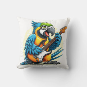Parrot Rock Music Kissen