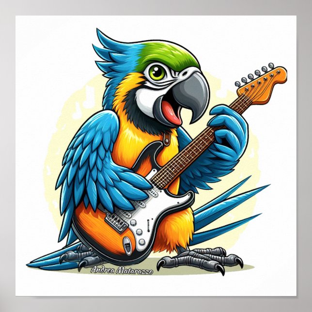 Parrot Rock Music Poster (Vorne)
