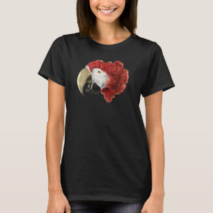 Parrot Scarlet Macaw tropische Vögel Wasserfarben T-Shirt