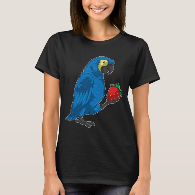 Parrot Strawberry Fruit T-Shirt (Vorderseite)