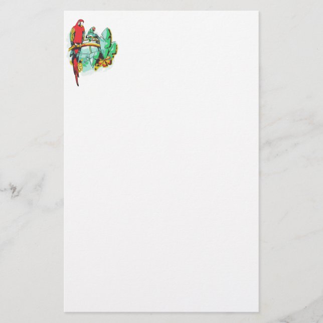 Parrot Trio Briefpapier (Vorderseite)