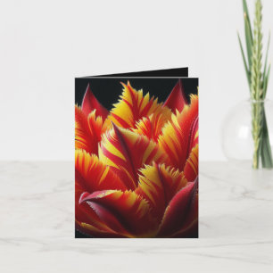 Parrot Tulip Floral Rouge et Jaune