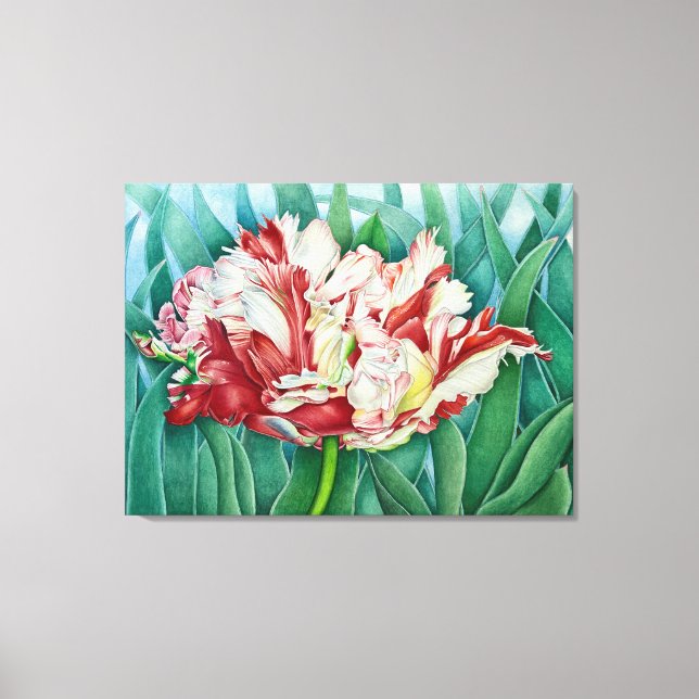 Parrot Tulip Leinwanddruck (Vorderseite)