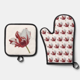 Parrot Tulip long Ofenhandschuh & Topflappen-Set