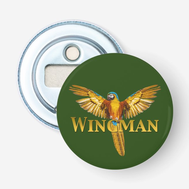 Parrot Wingman Flaschenöffner (Vorderseite)