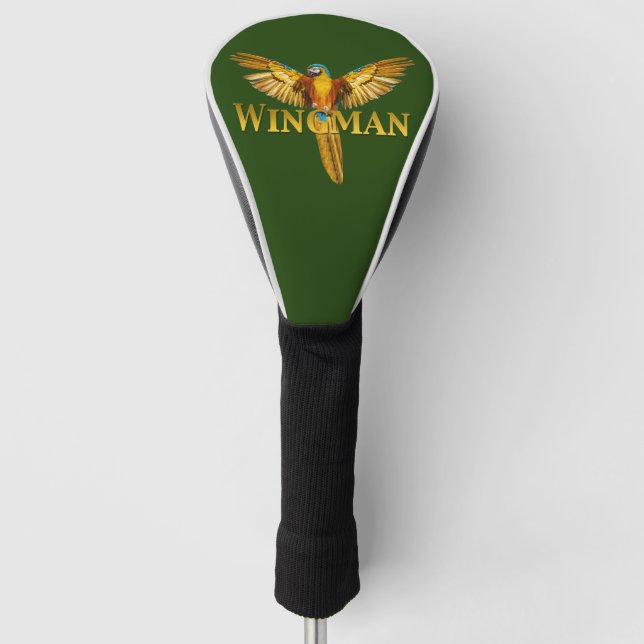 Parrot Wingman Golf Headcover (Vorderseite)