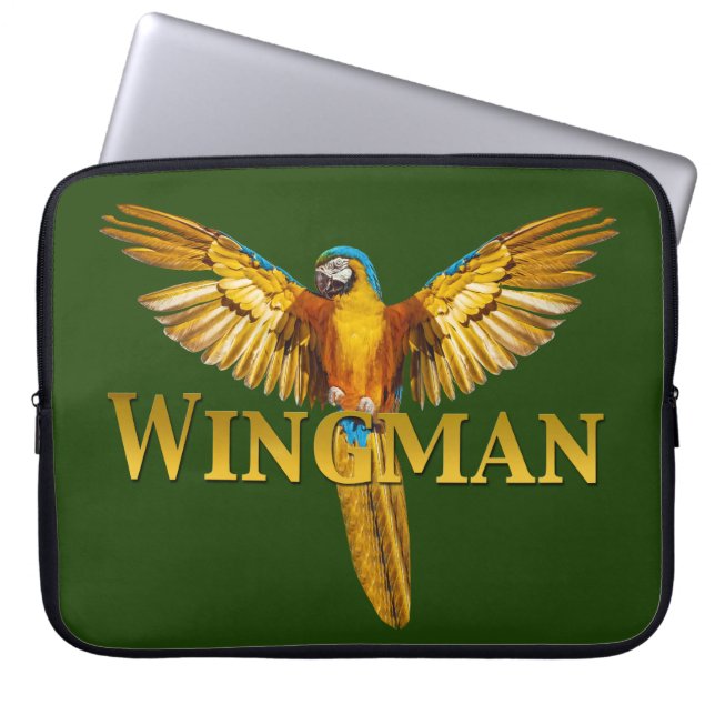 Parrot Wingman Laptopschutzhülle (Vorderseite)