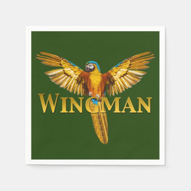 Parrot Wingman Serviette (Vorderseite)