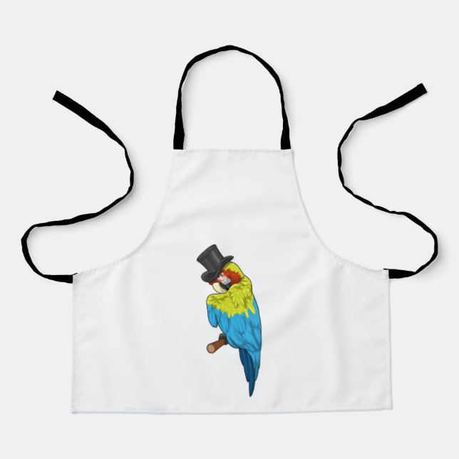 Parrot with Cylinder Schürze (Vorderseite)