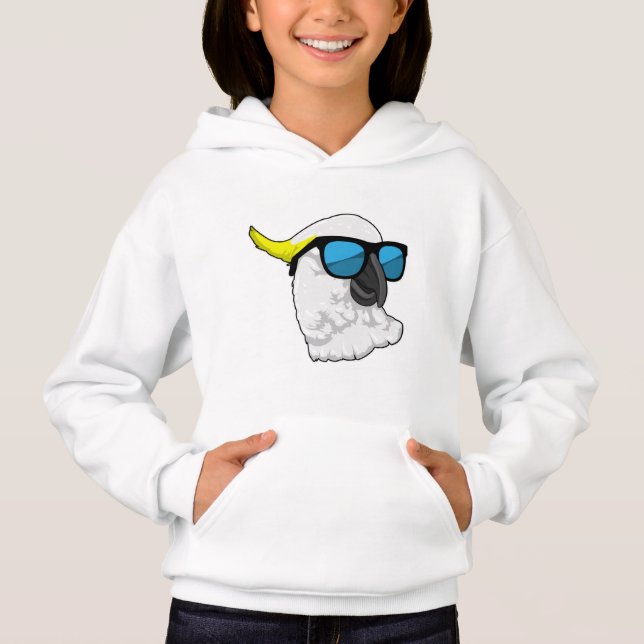 Parrot with Sungasse Hoodie (Vorderseite)
