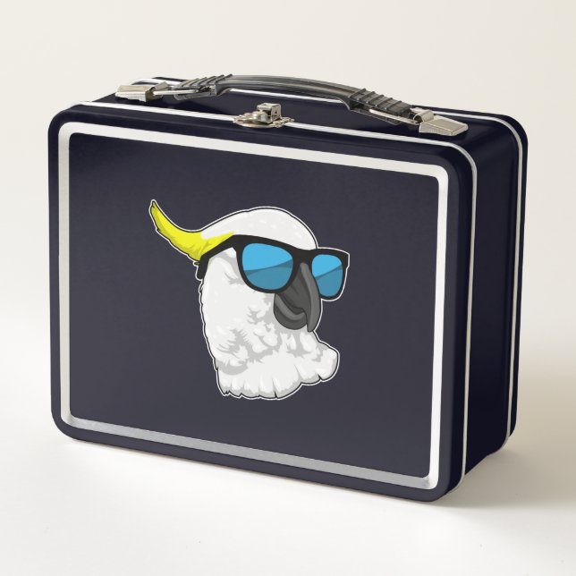 Parrot with Sungasse Metall Brotdose (Vorderseite)