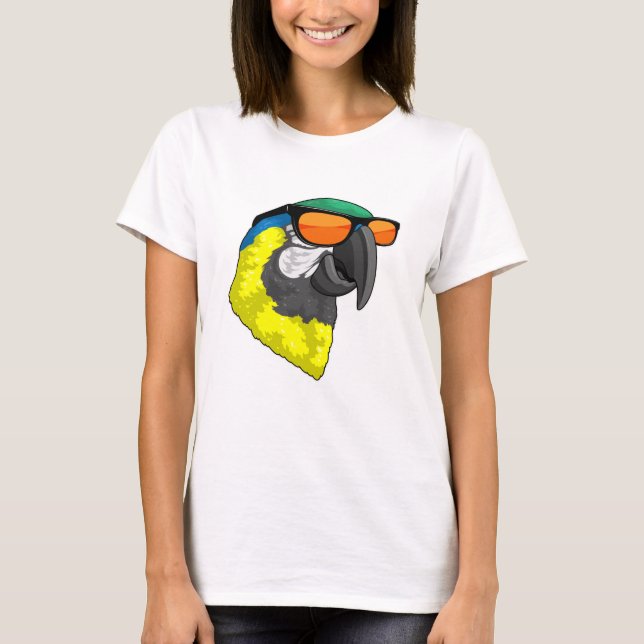 Parrot with Sungasse T-Shirt (Vorderseite)