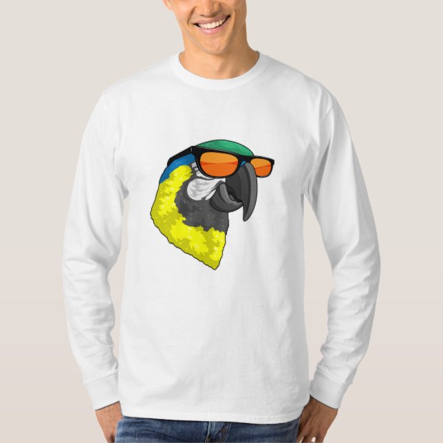 Parrot with Sungasse T-Shirt (Vorderseite)