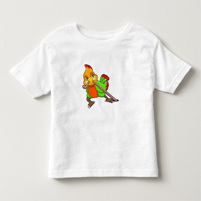 Parrot with Worm Kleinkind T-shirt (Vorderseite)