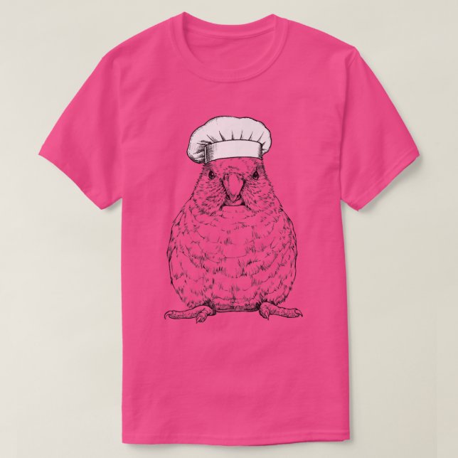 Parrotlet Parrot Cook Koch Funny Cooking Bird T-Shirt (Design vorne)