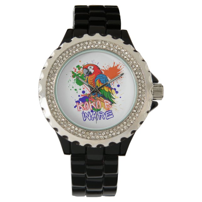 Parrots are colorful armbanduhr (Vorderseite)