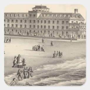 Parry House, Beach Haven, NJ Quadratischer Aufkleber