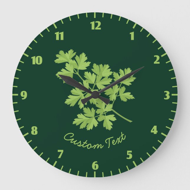 Parsley Große Wanduhr (Vorderseite)