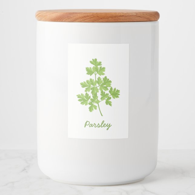 Parsley Lebensmitteletikett (Vorderseite)