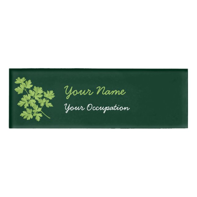 Parsley Namenschild (Vorderseite)