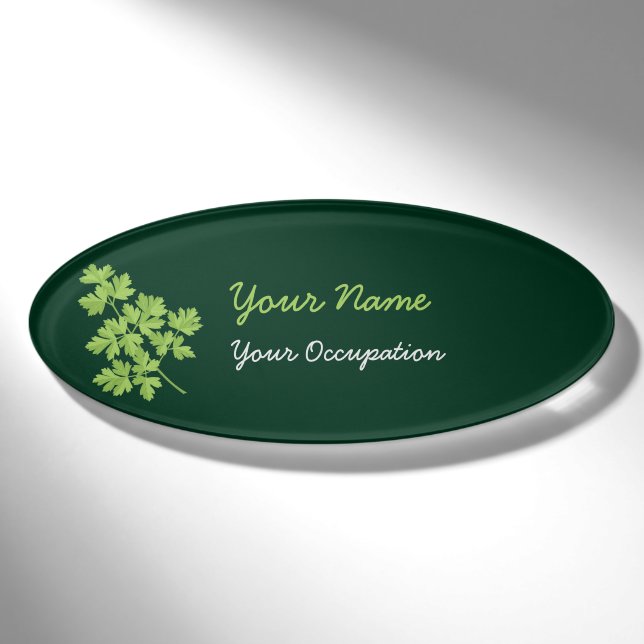 Parsley Oval Namenschild (Vorderseite)