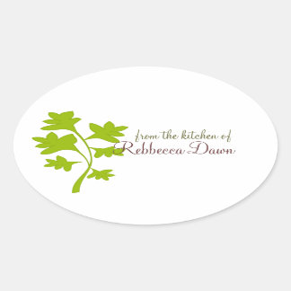 Parsley Ovaler Aufkleber