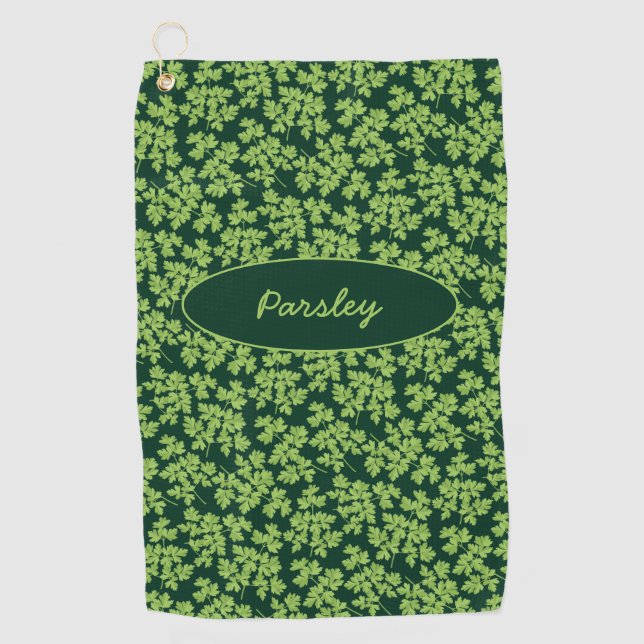 Parsley Pattern Golfhandtuch (Vorderseite)