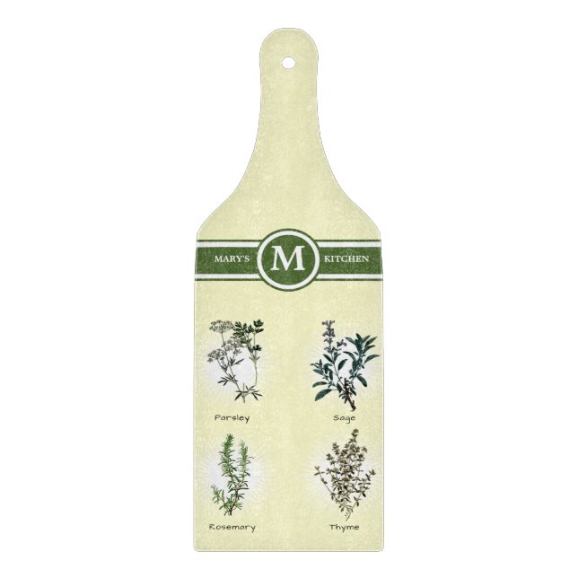Parsley Sage Rosemary & Thyme Herbs Schneidebrett (Vorderseite)