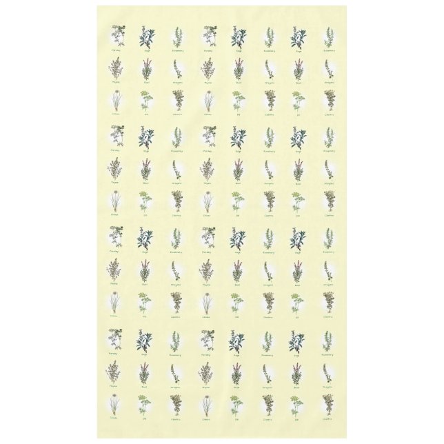 Parsley Sage Rosemary & Thyme Herbs Tischdecke (Vorderseite)