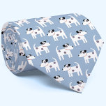 Parson Jack Russell Terrier Dog Pattern Blue Krawatte<br><div class="desc">Ein Muster von kleinen Jack Russell Terrier Hunde auf einem blauen Hintergrund. Ideal für Ihren Lieblingshunde-Vater. Originelle Kunst von Nic Squirrell.</div>