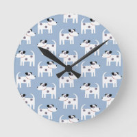 Parson Jack Russell Terrier Dog Pattern Blue